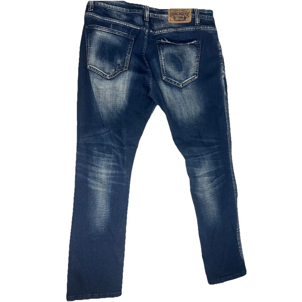 Grindhouse Jeans‎ Mens 40x31 Distressed Grunge Thrashed Streetwear